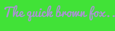 Image with Font Color A895D0 and Background Color 41E237
